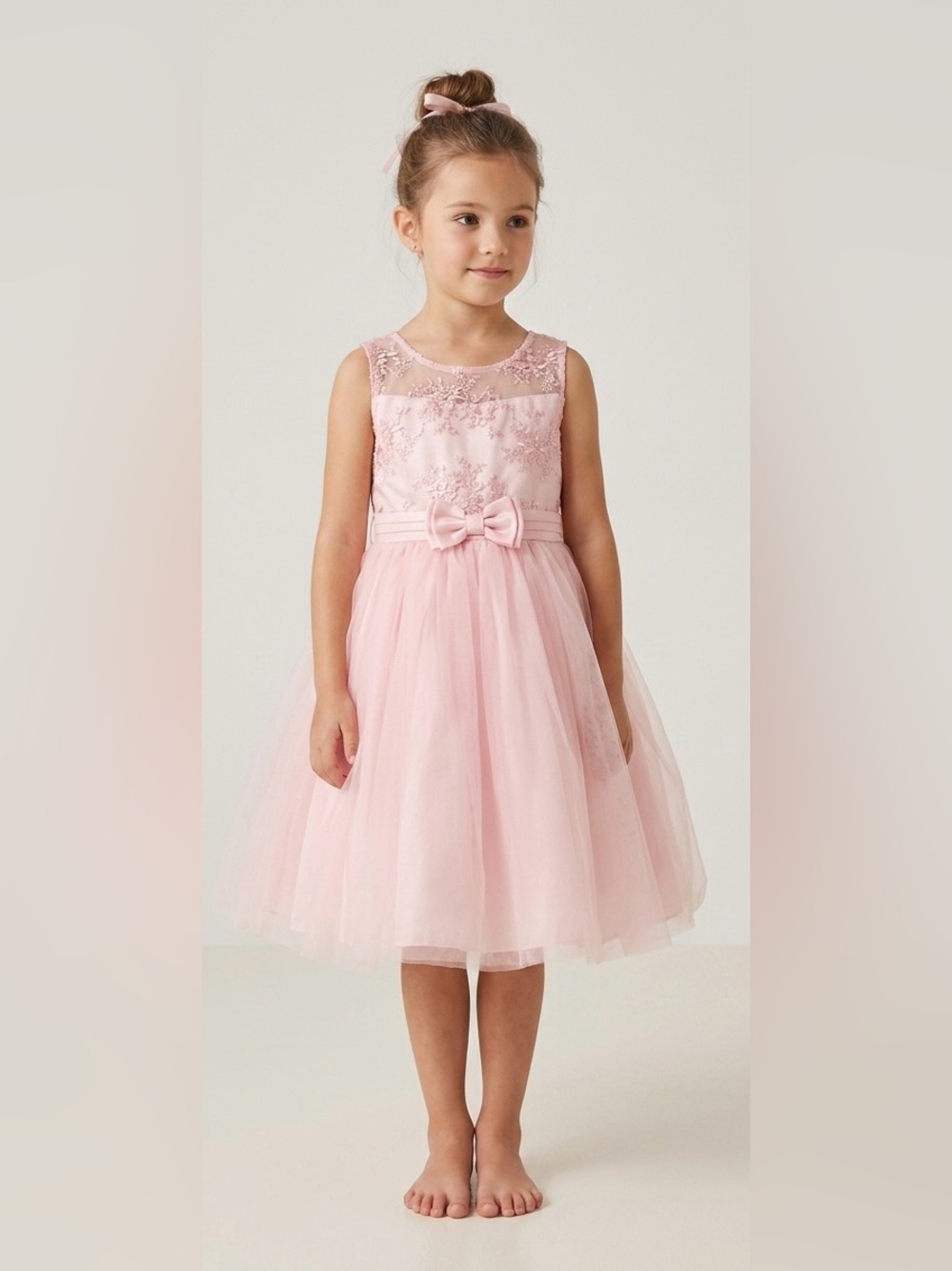 Biscotti Collezioni Girls Embroidered Tulle Dress –‎ Size 7